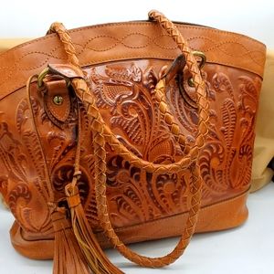 Patricia Nash tooled leather bag